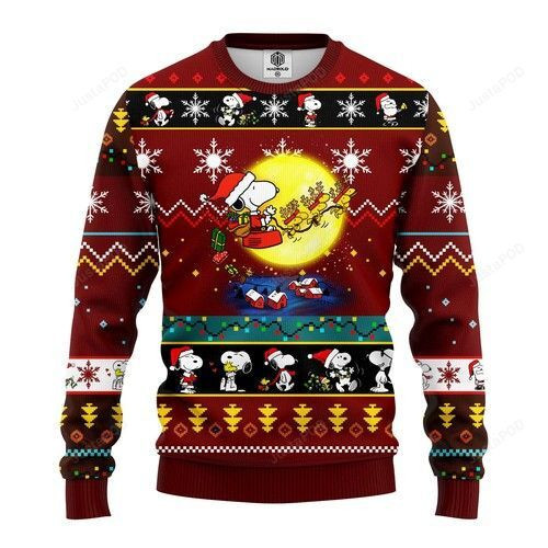 Snooby Moon Ugly Christmas Sweater Adult 3D Funny Matching for family