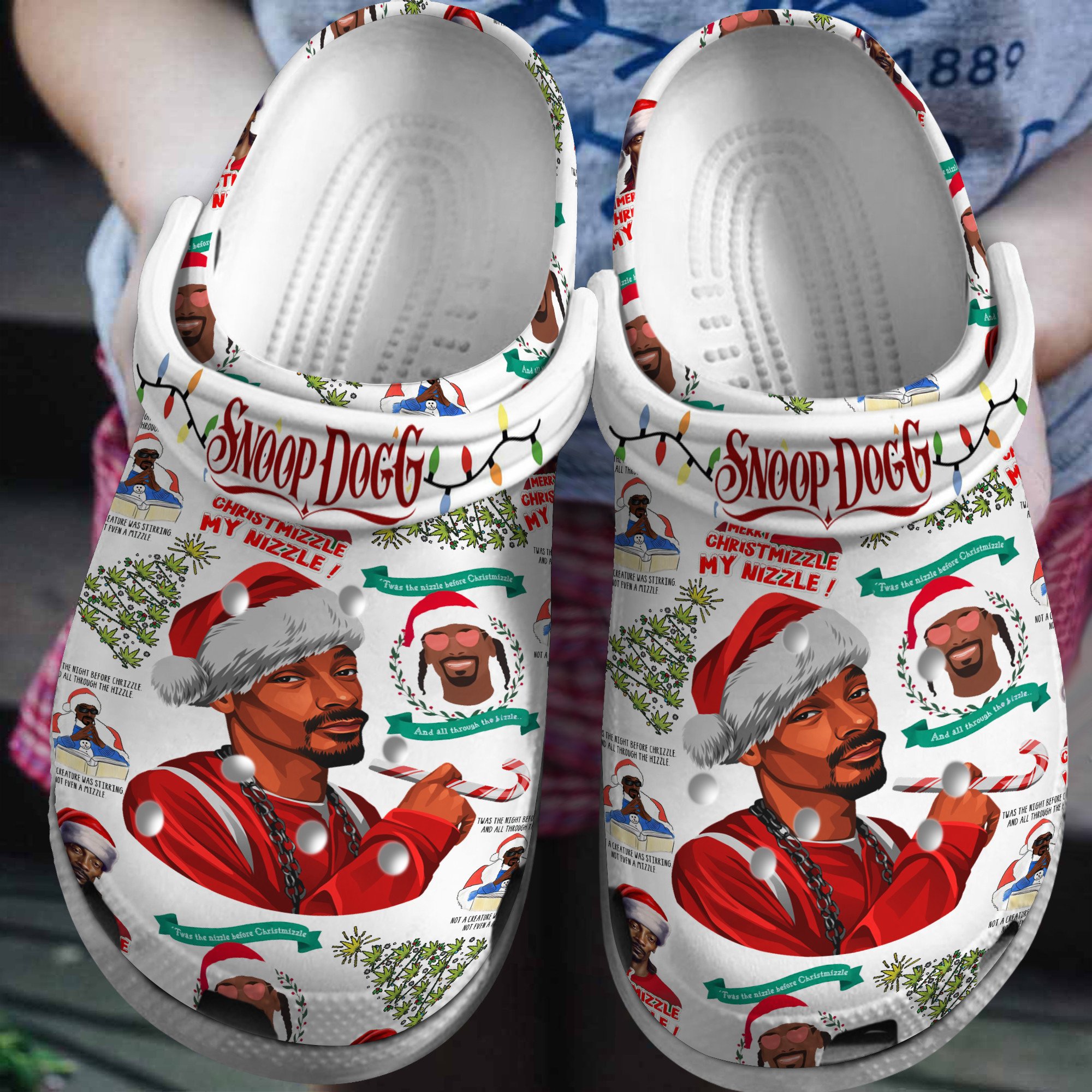 Snoop Dogg Christmas Music Crocs Crocband Clogs Shoes Comfortable For Men Women and Kids