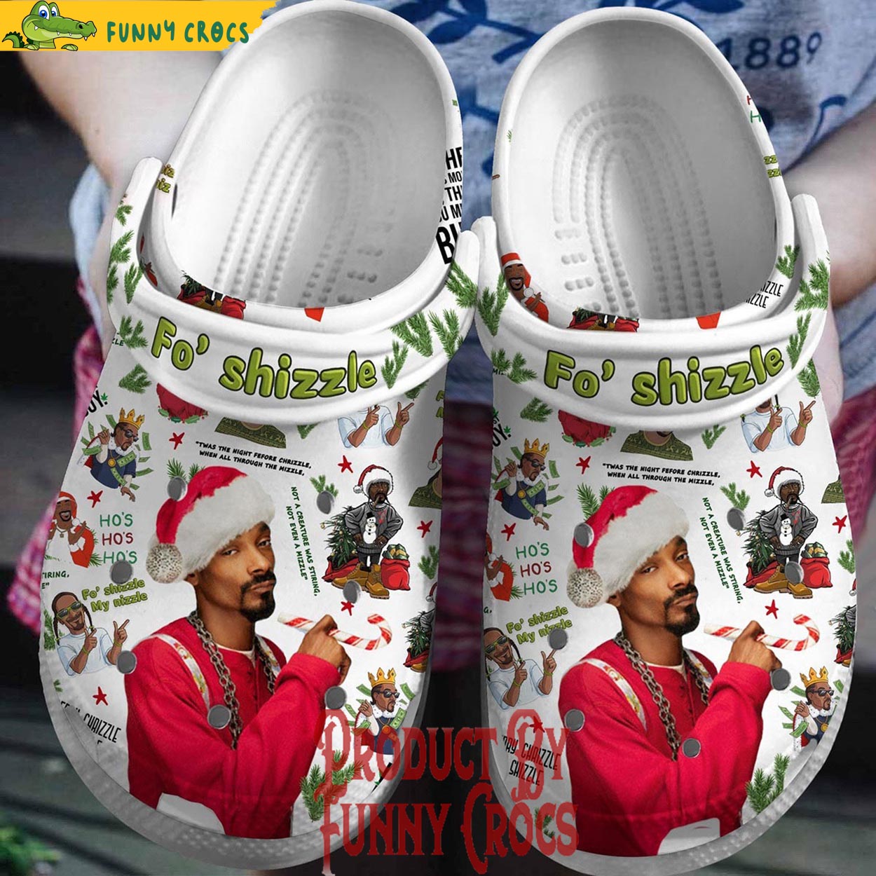 Snoop Dogg Music Christmas Crocs Crocband Clogs Shoes Comfortable For Men Women and Kids