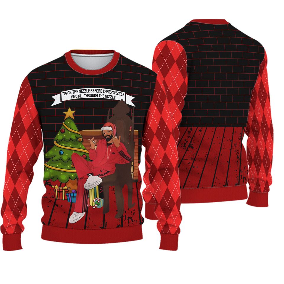 Snoop Dogg Presents Christmas Ugly Sweater, Funny Cute Ugly Christmas Sweater