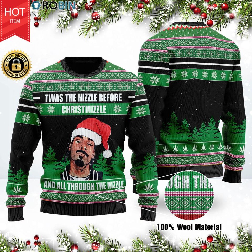 Snoop Dogg Twas The Nizzle Before Christmizzle Sweater