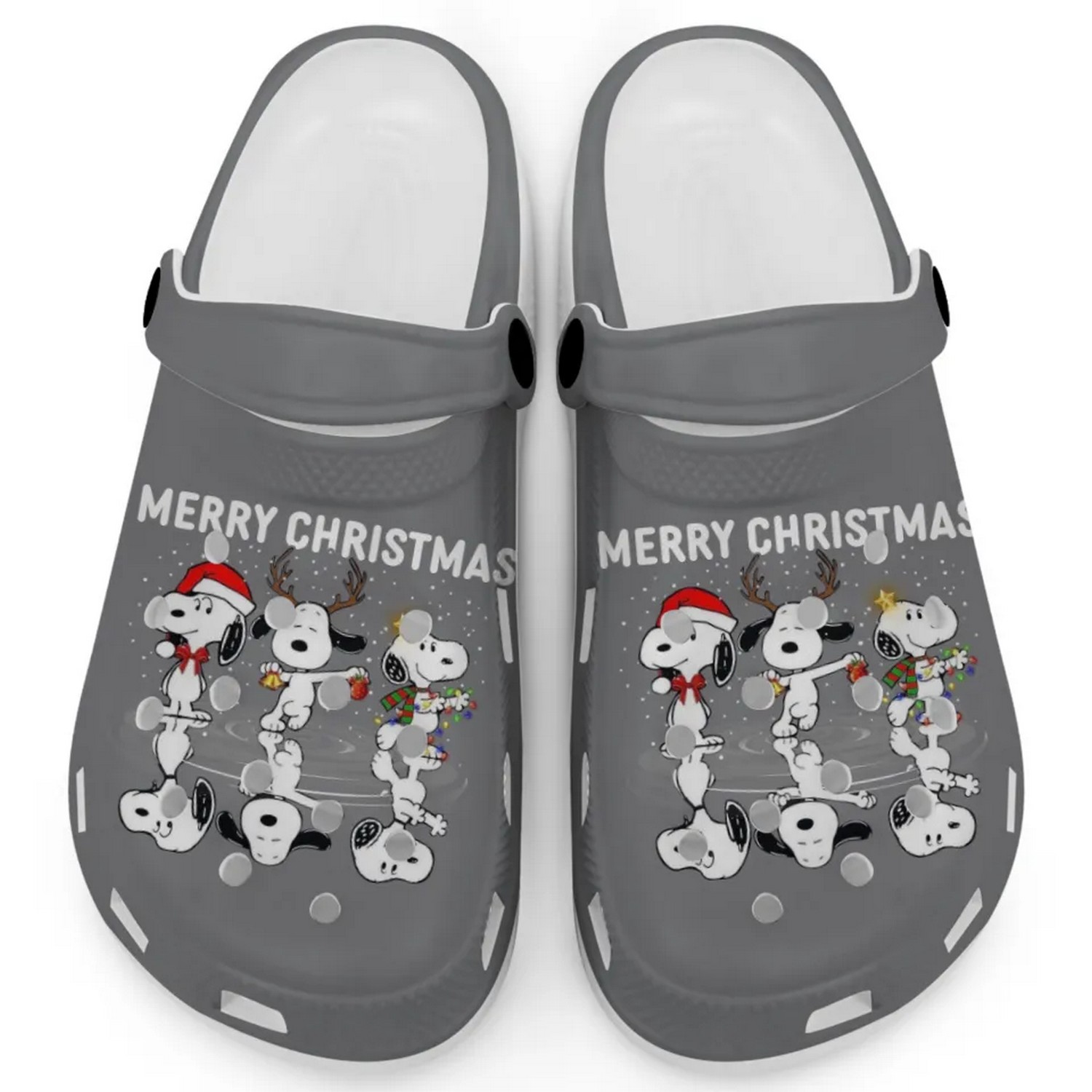 Snoopy Cartoon Christmas Crocs Crocband Clogs Shoes Comfortable For Men Women and Kids