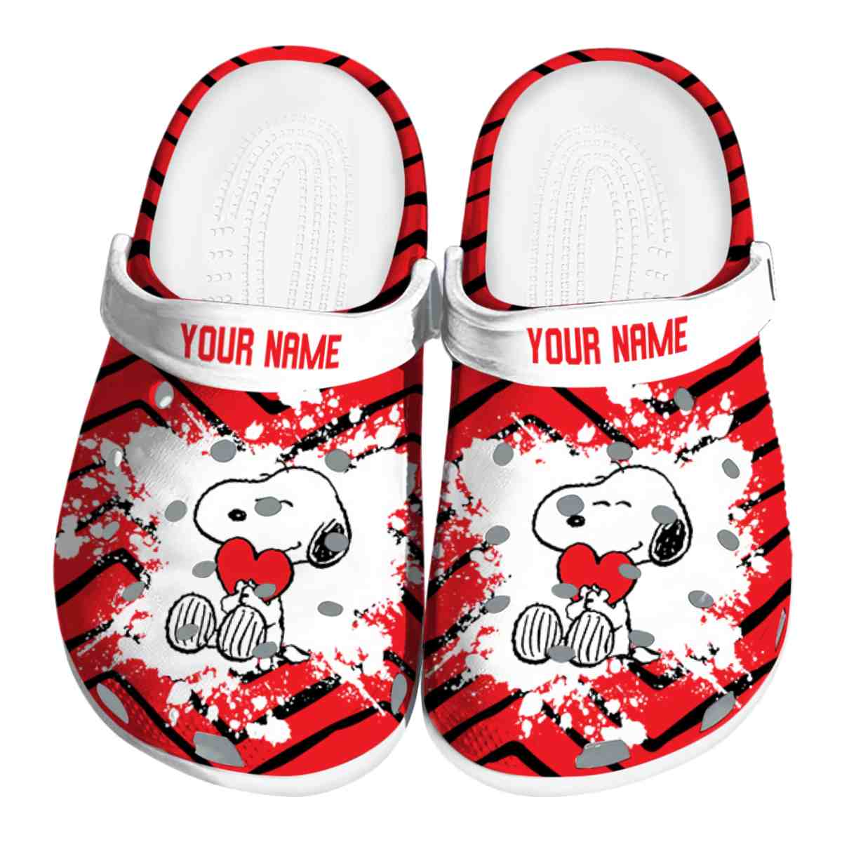 Snoopy Cartoon Crocs Crocband Clogs Shoes Comfortable For Men Women and Kids