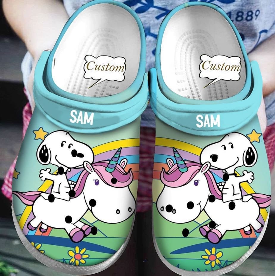 Snoopy Cartoon Crocs Crocband Clogs Shoes Comfortable For Men Women and Kids