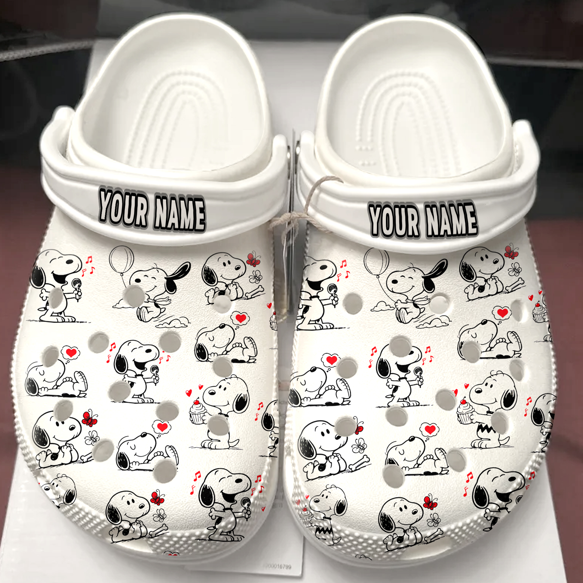 Snoopy Cartoon Crocs Crocband Clogs Shoes Comfortable For Men Women and Kids