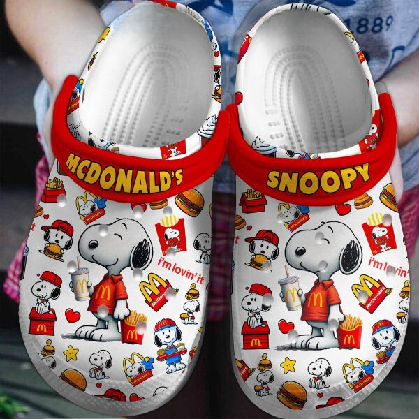 Snoopy Cartoon Crocs Crocband Clogs Shoes Comfortable For Men Women and Kids
