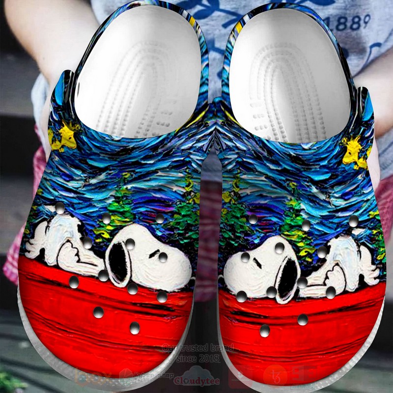 Snoopy Cartoon Crocs Crocband Clogs Shoes Comfortable For Men Women and Kids
