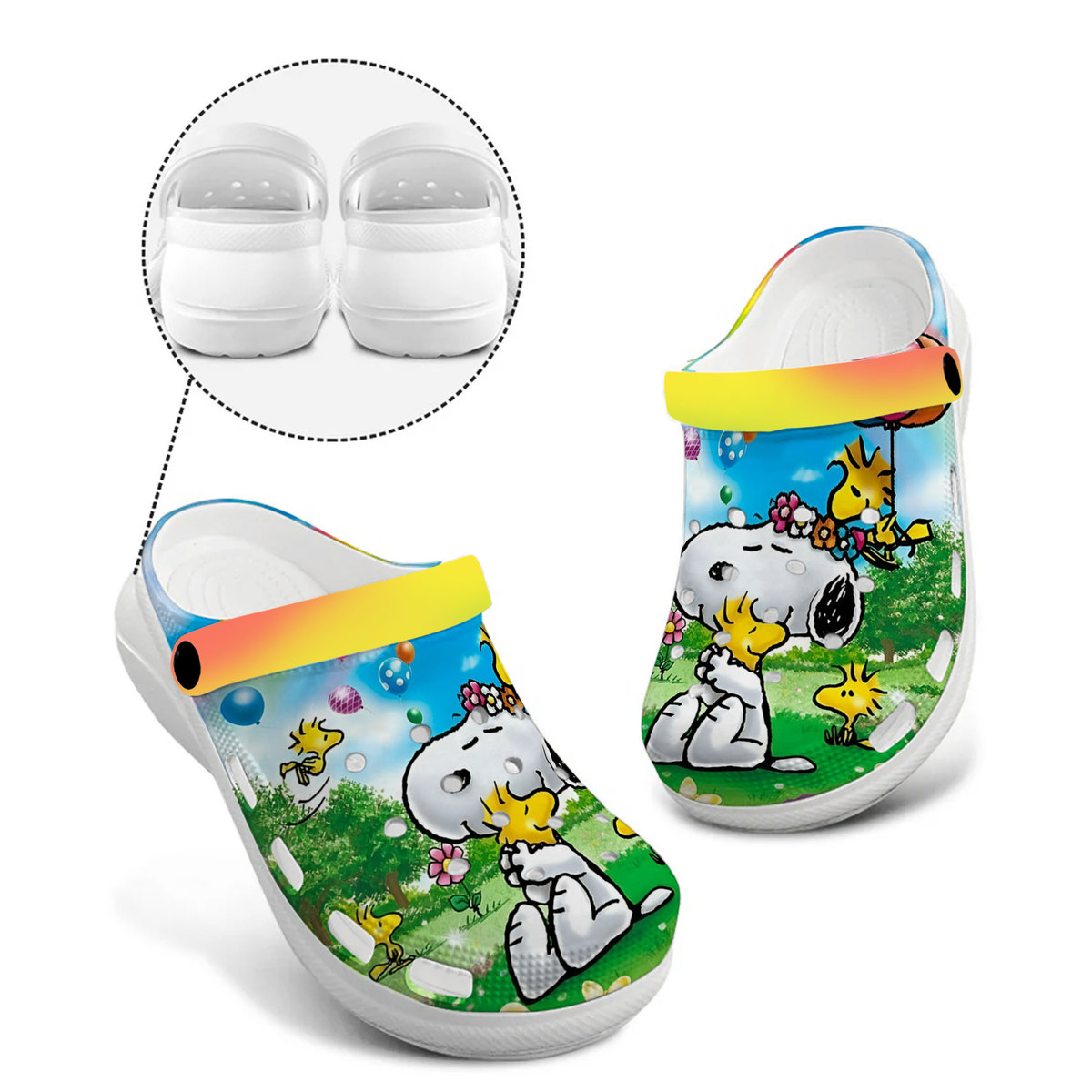 Snoopy Cartoon Crocs Crocband Clogs Shoes Comfortable For Men Women and Kids