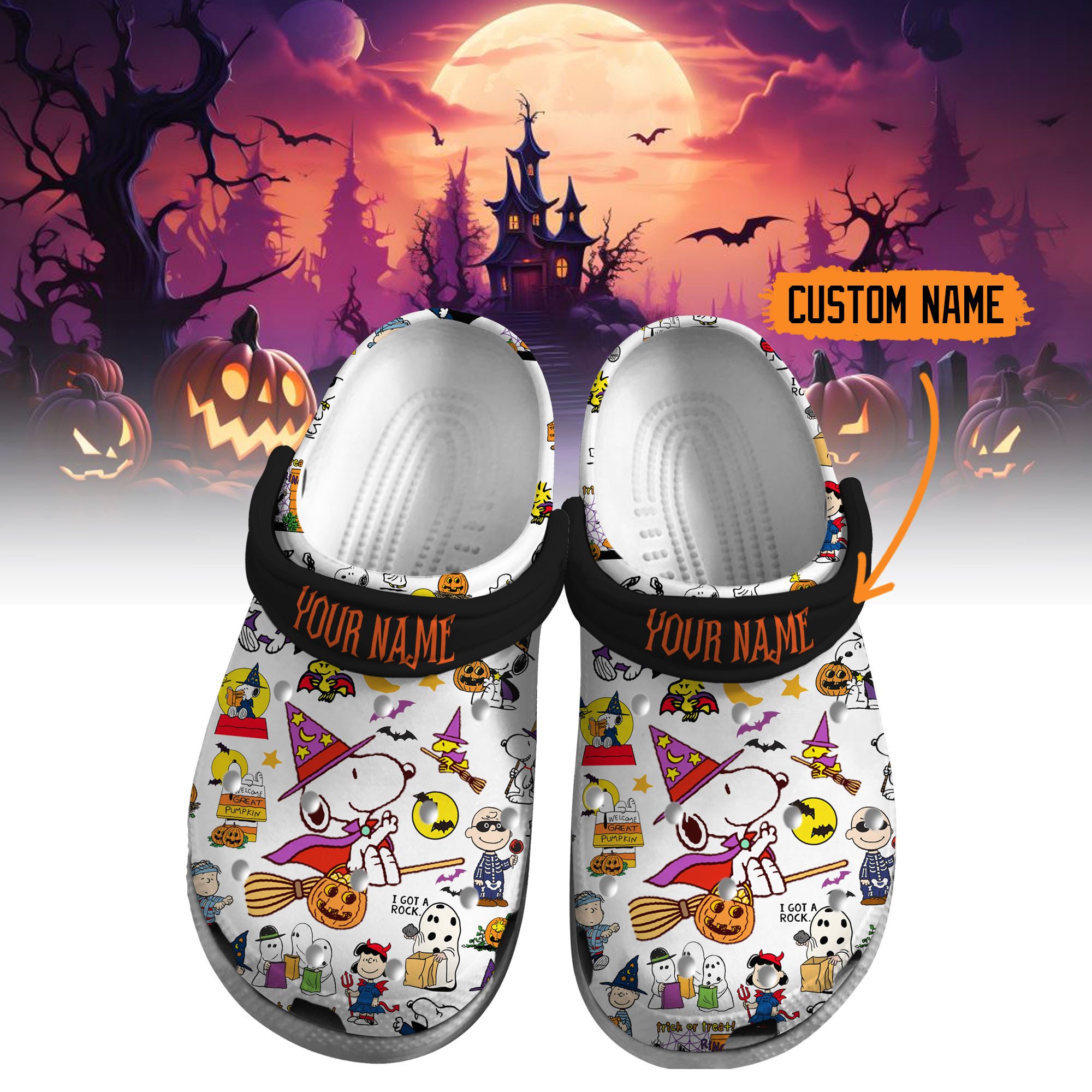 Snoopy Cartoon Crocs Crocband Clogs Shoes Comfortable For Men Women and Kids