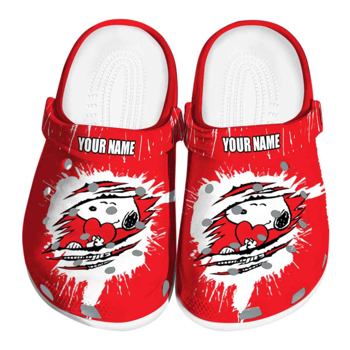 Snoopy Cartoon Crocs Crocband Clogs Shoes Comfortable For Men Women and Kids