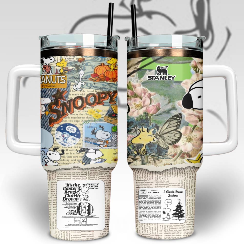 Snoopy Cartoon Custom Stanley Cup 40 oz 30 oz Tumbler With HandleTVC2301131