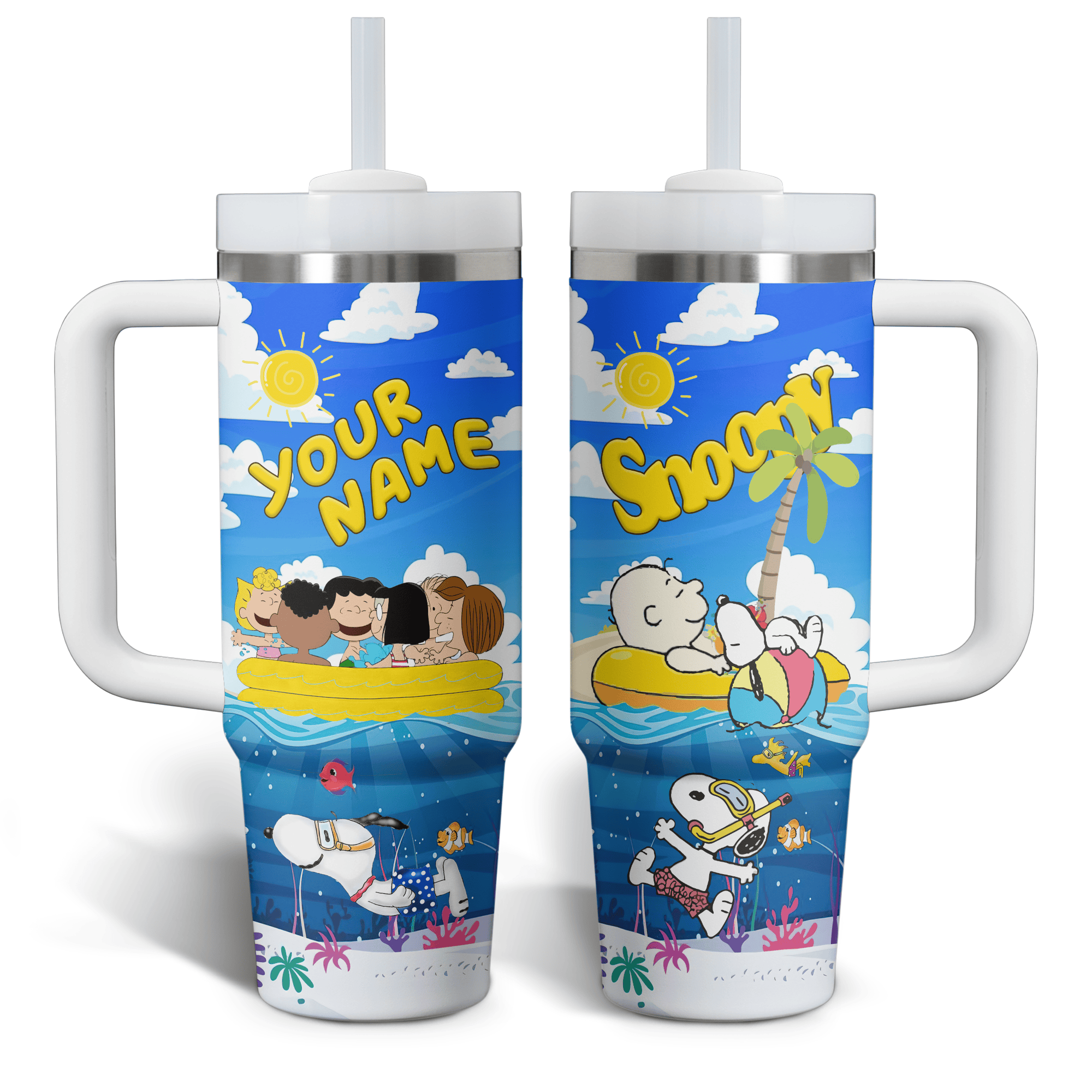 Snoopy Cartoon Custom Stanley Cup 40 oz 30 oz Tumbler With HandleTVC2301519