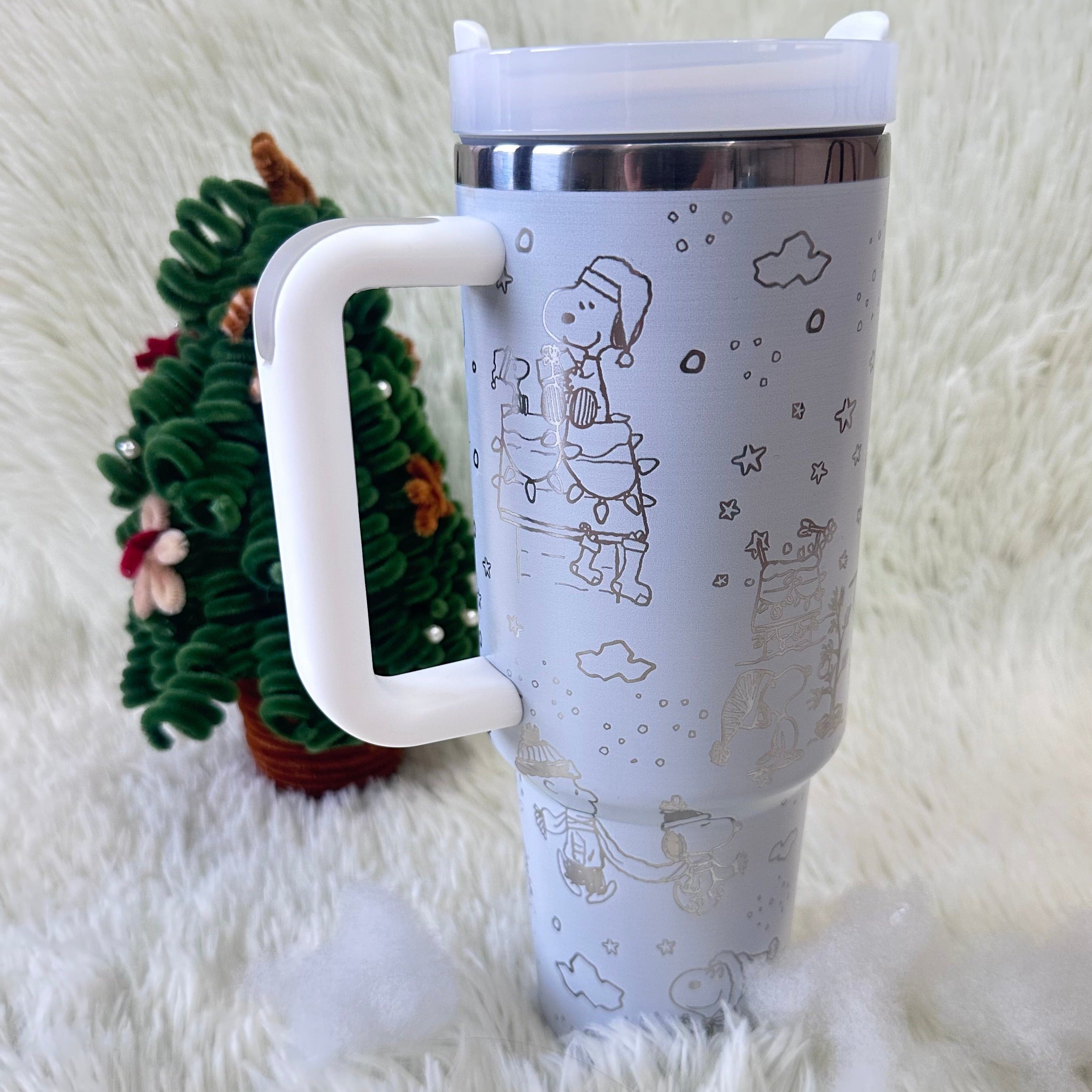 Snoopy Cartoon Custom Stanley Cup 40 oz 30 oz Tumbler With HandleTVC2301773 - Image 2