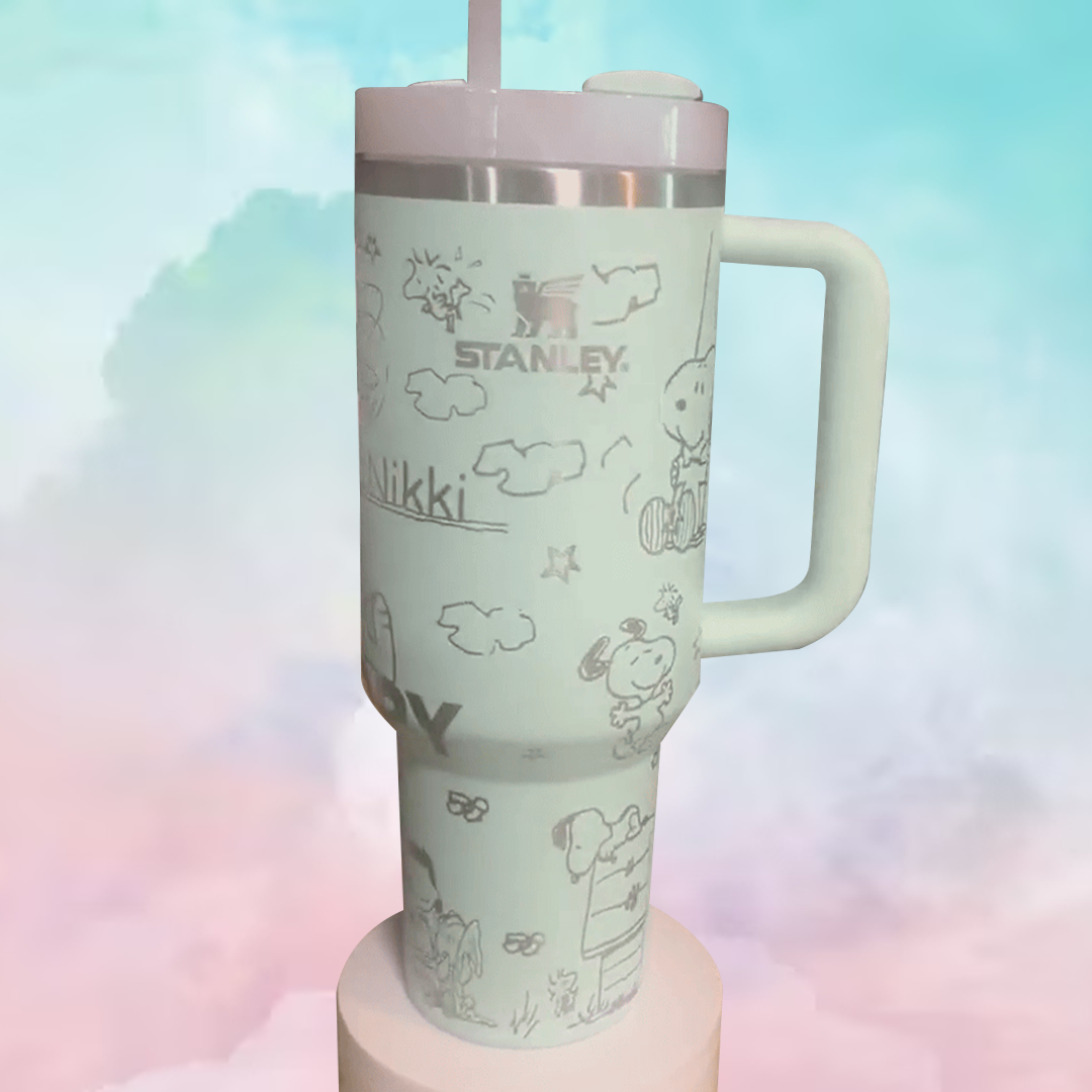 Snoopy Cartoon Custom Stanley Cup 40 oz 30 oz Tumbler With HandleTVC2301773