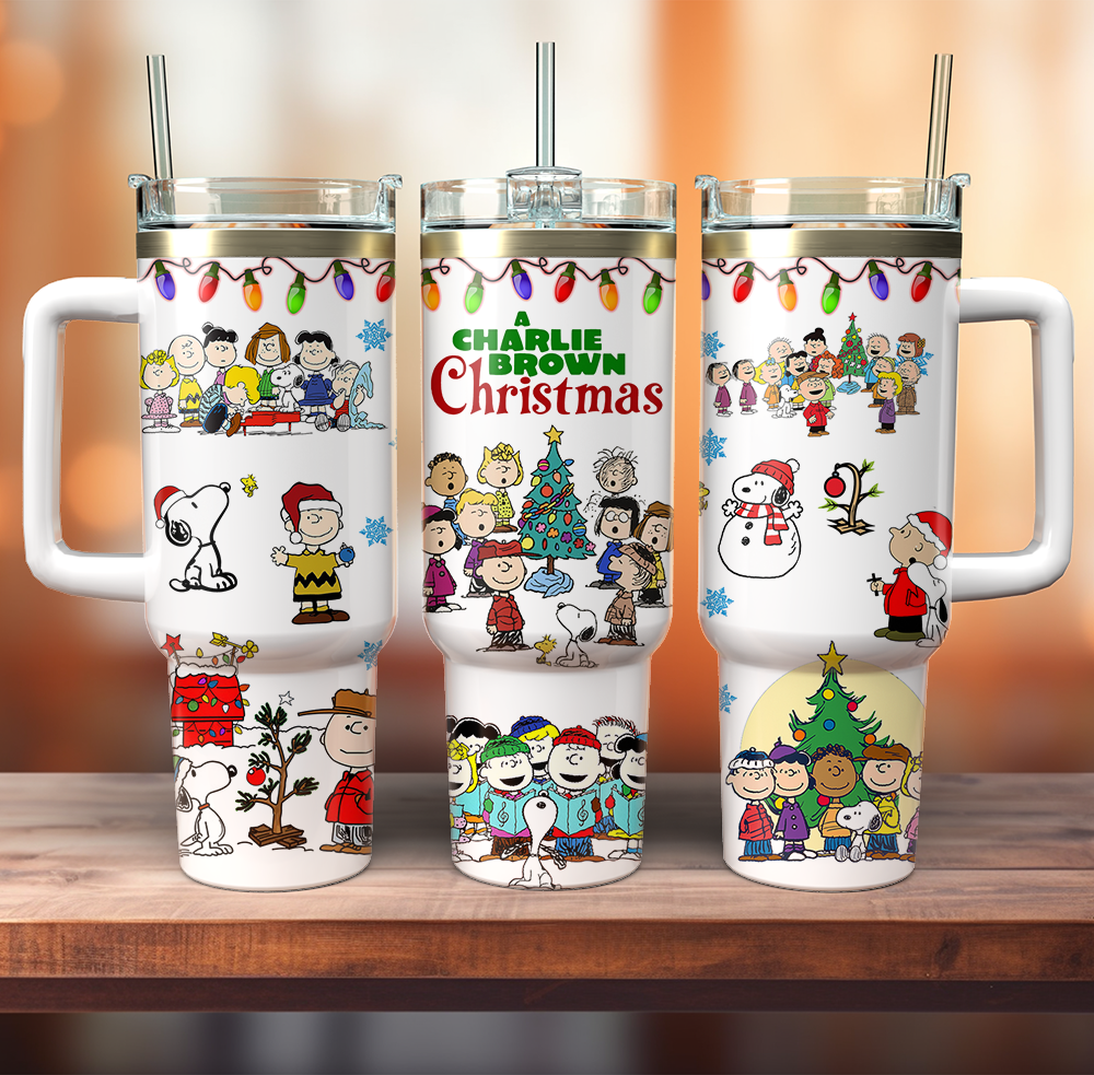 Snoopy Christmas Cartoon Custom Stanley Cup 40 oz 30 oz Tumbler With HandleTVC230196