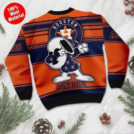 Snoopy Houston Astros Ugly Christmas Sweater Adult 3D Funny Matching for family
