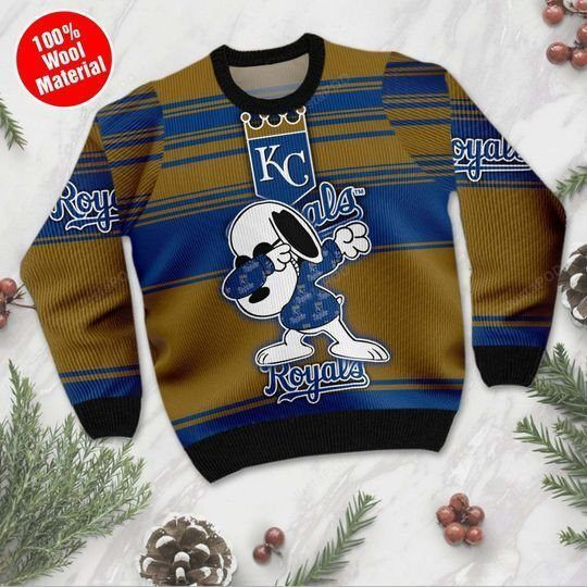 Snoopy Kansas City Royals Ugly Christmas Sweater Adult 3D Funny Matching for family
