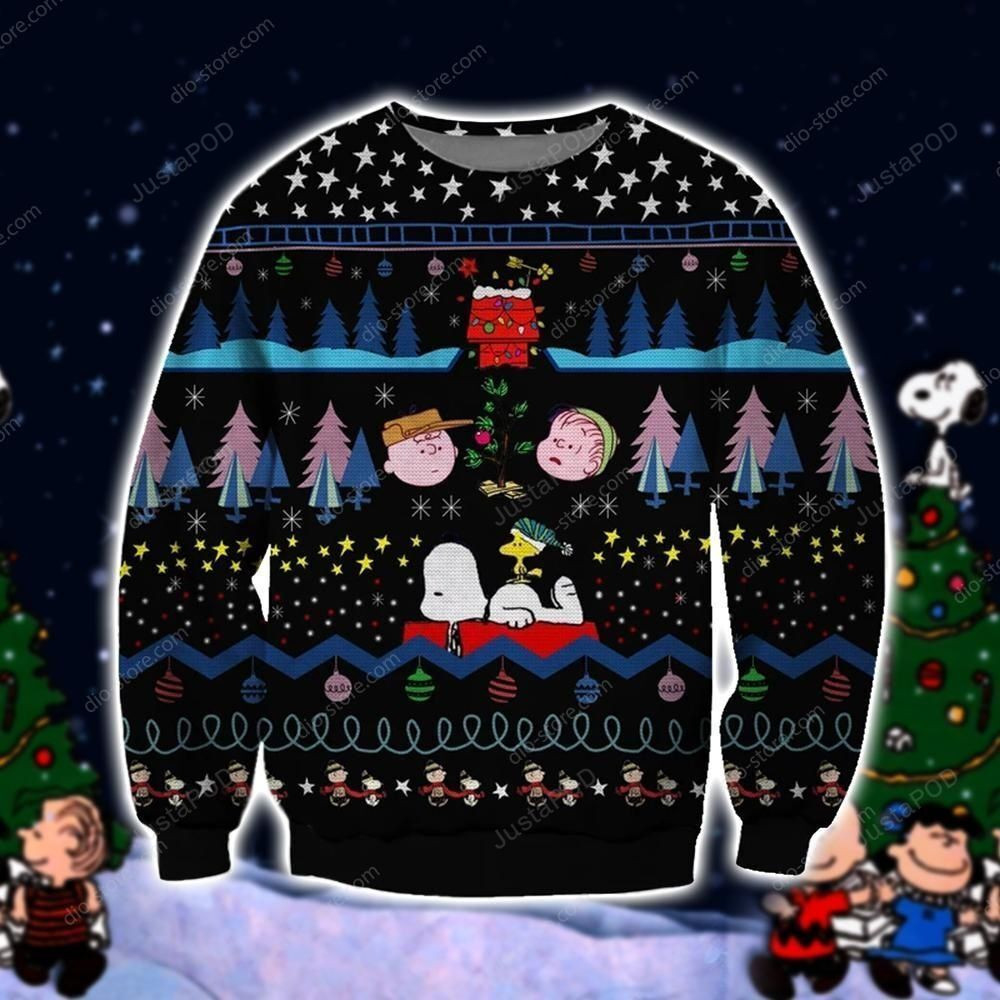 Snoopy Knitting Pattern 3D Print Ugly Christmas Sweater Adult 3D Funny Matching for family
