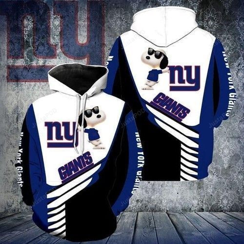 Snoopy New York Giants 3D All Over Print Hoodie, Zip Hoodie
