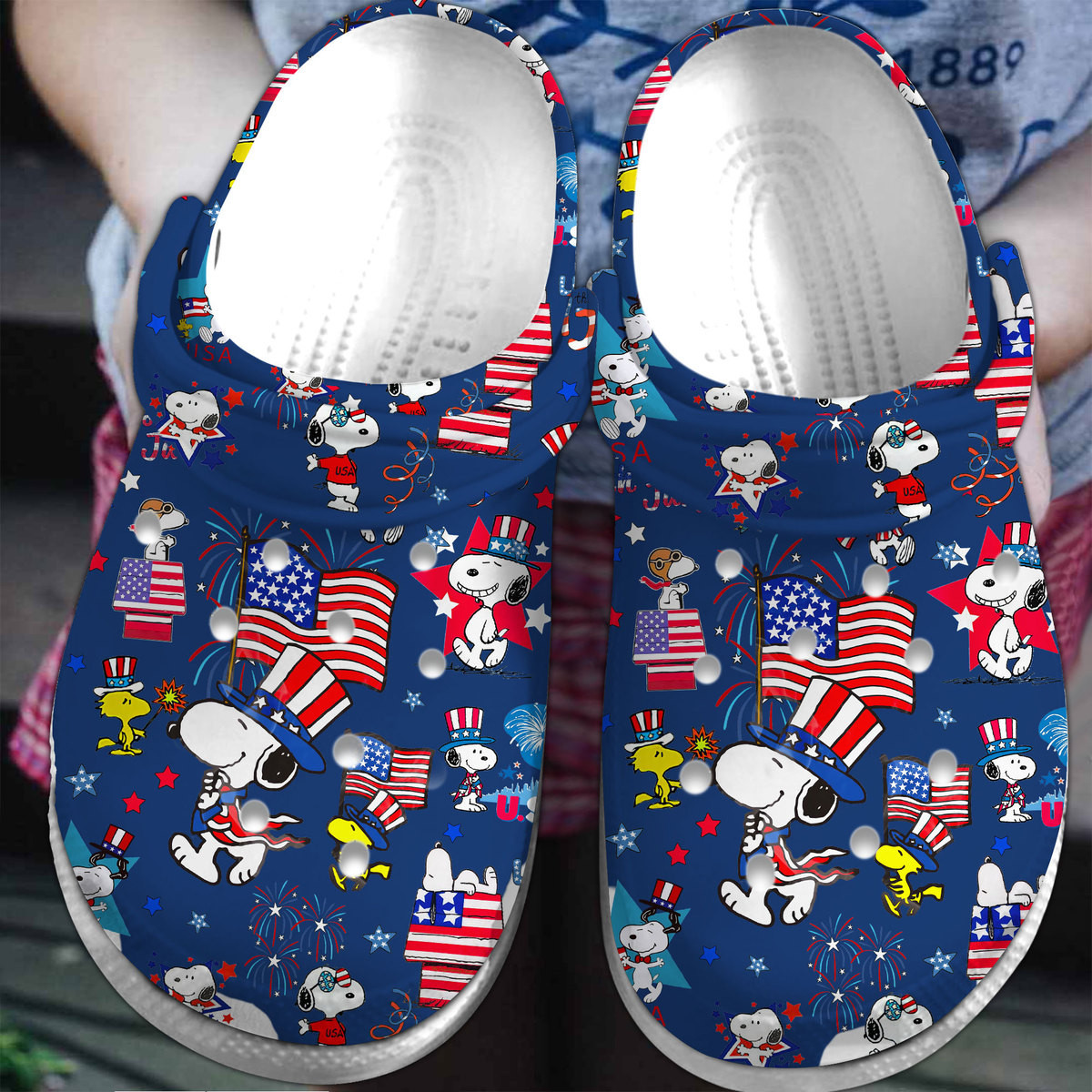 Snoopy Peanuts Cartoon Crocs Crocband Clogs Shoes Comfortable For Men Women and Kids