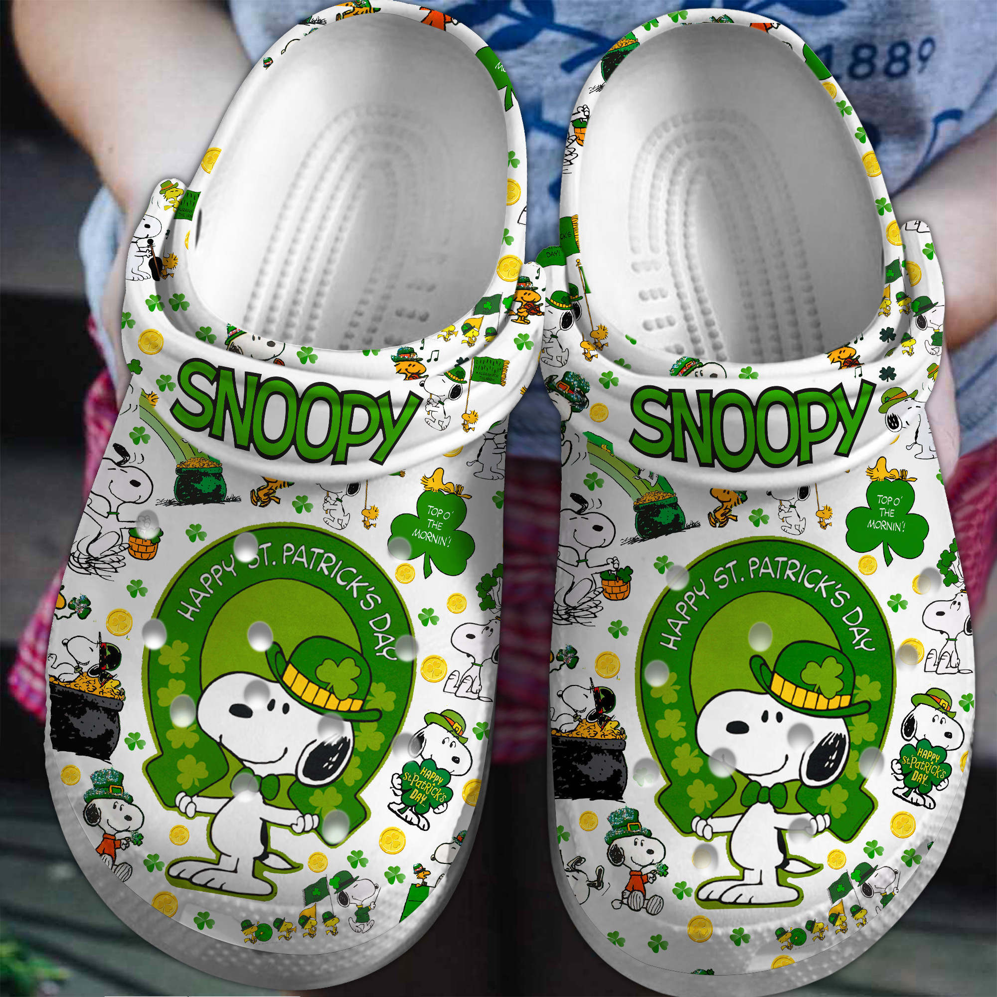 Snoopy Peanuts Cartoon Crocs Crocband Clogs Shoes Comfortable For Men Women and Kids