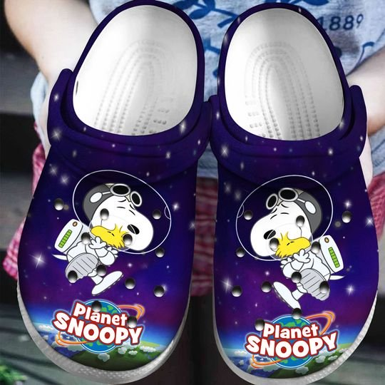 Snoopy Peanuts Cartoon Crocs Crocband Clogs Shoes Comfortable For Men Women and Kids