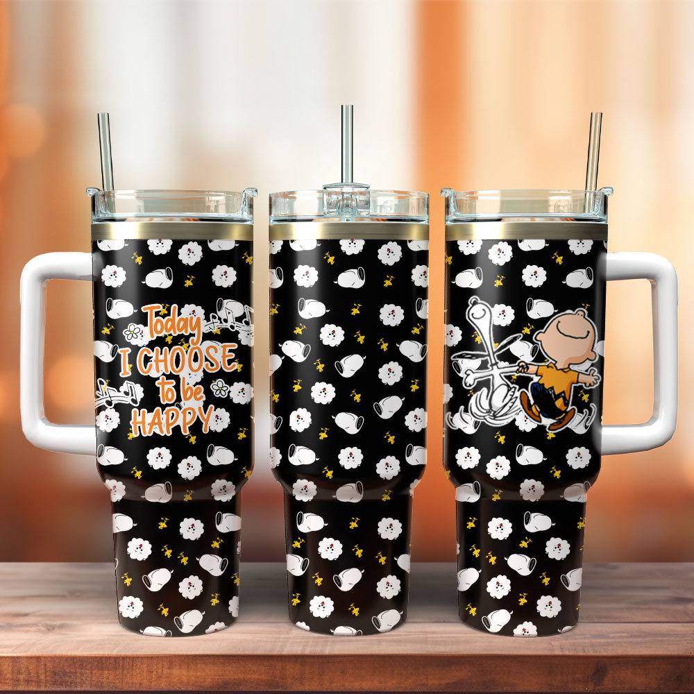 Snoopy Peanuts Cartoon Custom Stanley Cup 40 oz 30 oz Tumbler With HandleTVC2301253