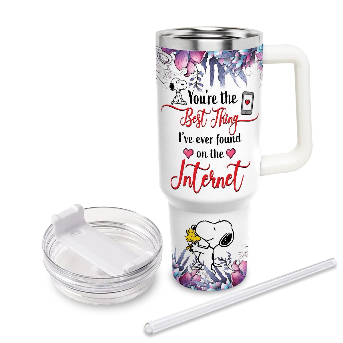 Snoopy Peanuts Cartoon Custom Stanley Cup 40 oz 30 oz Tumbler With HandleTVC2301810 - Image 3