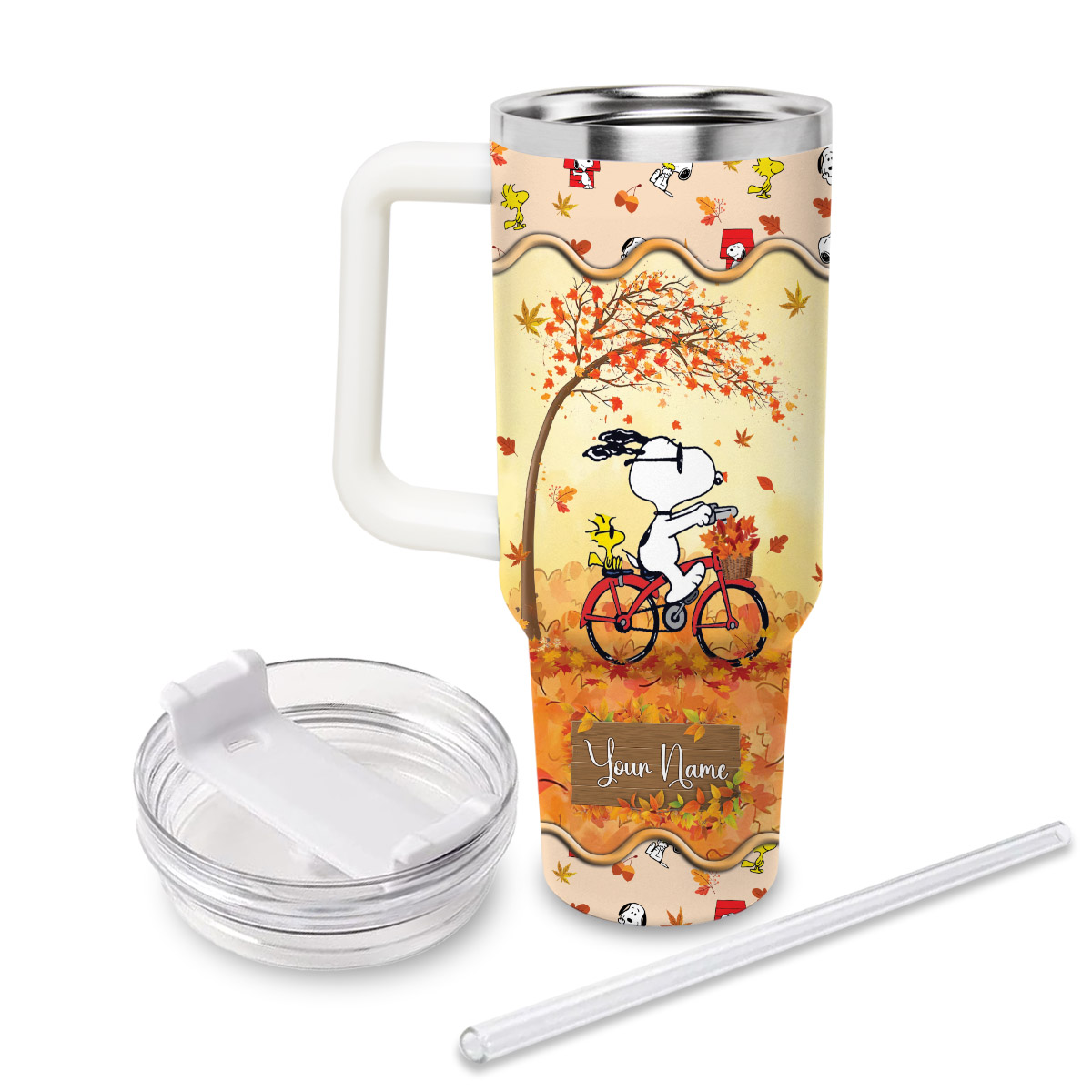 Snoopy Peanuts Cartoon Custom Stanley Cup 40 oz 30 oz Tumbler With HandleTVC2301817 - Image 2