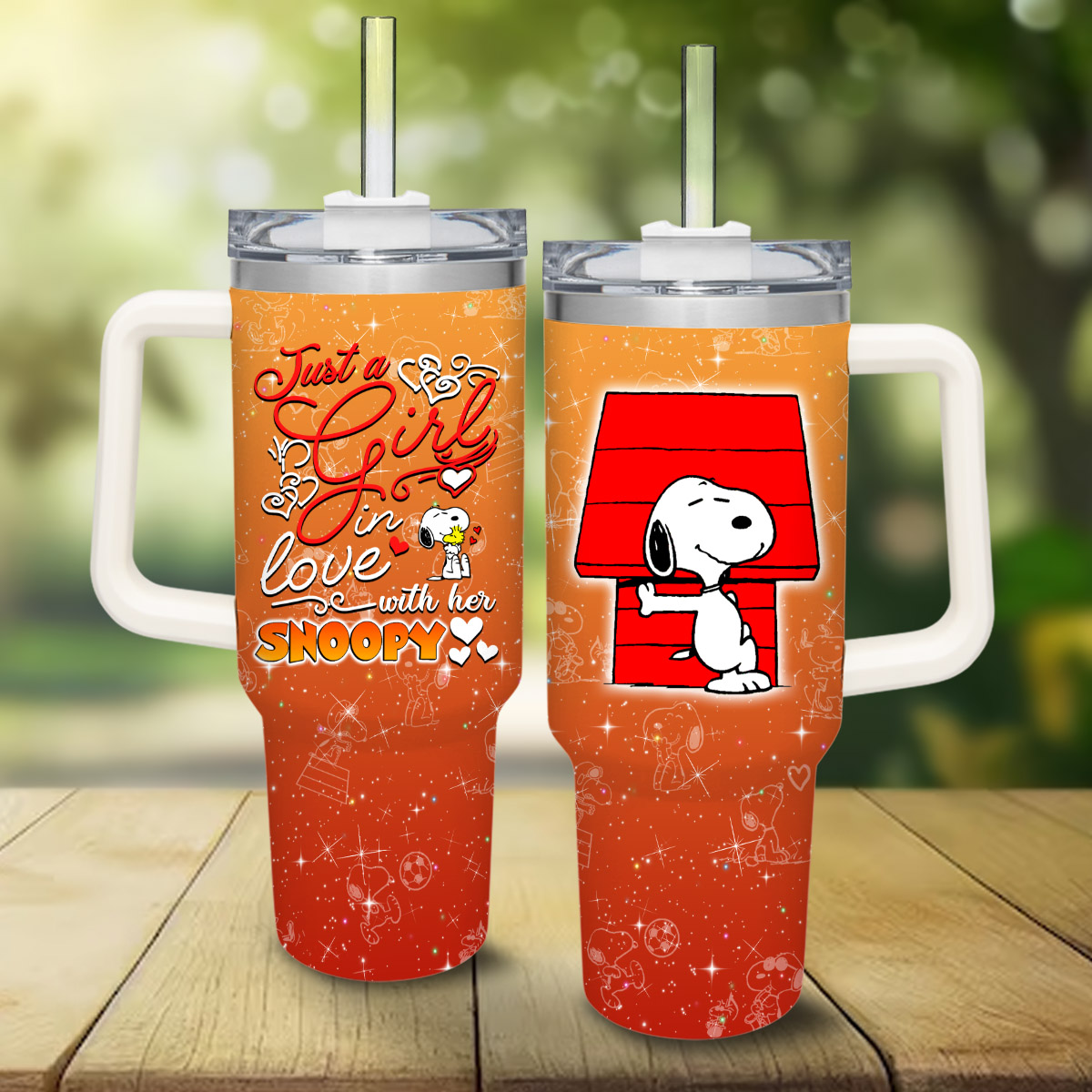 Snoopy Peanuts Cartoon Custom Stanley Cup 40 oz 30 oz Tumbler With HandleTVC2301830