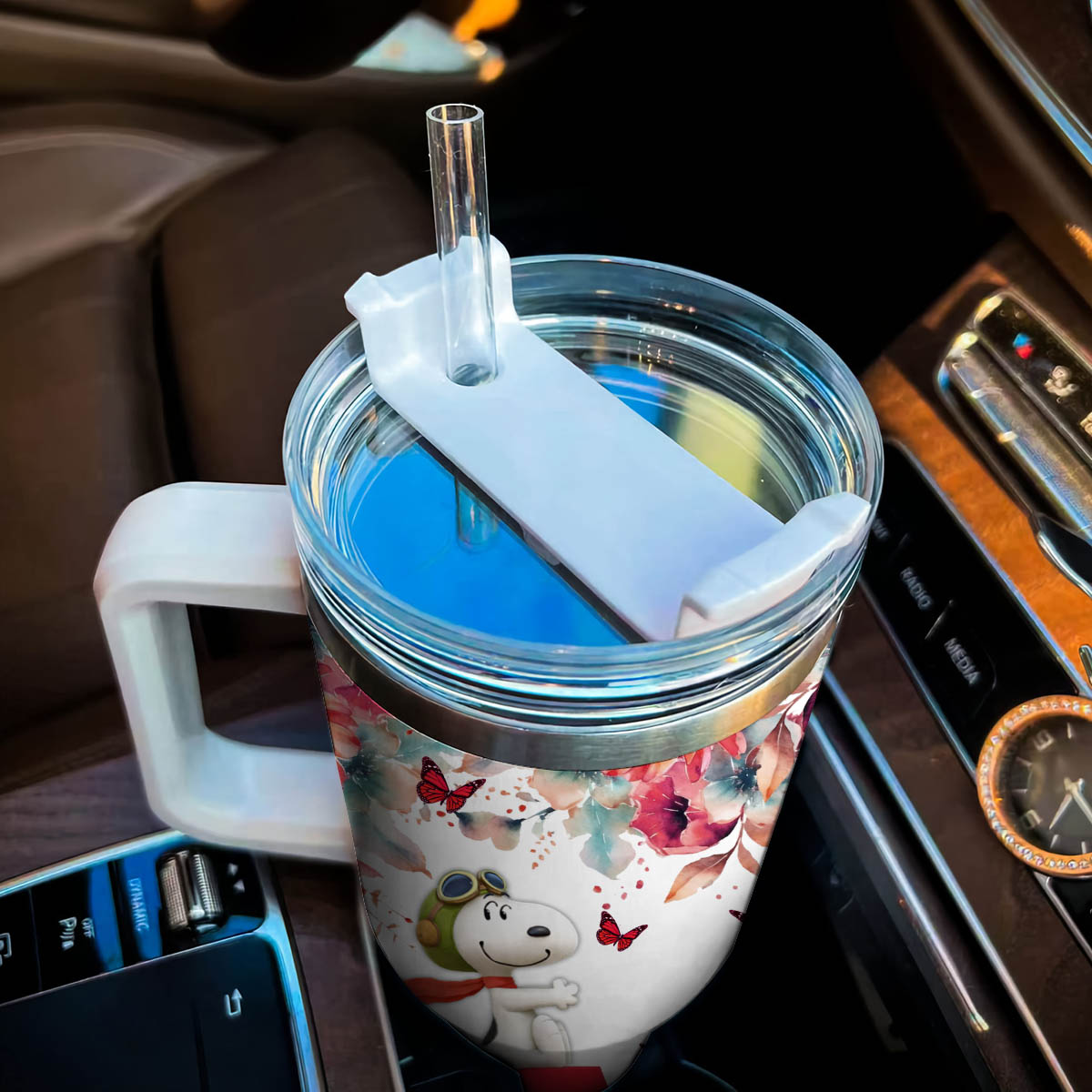 Snoopy Peanuts Cartoon Custom Stanley Cup 40 oz 30 oz Tumbler With HandleTVC2301830 - Image 4