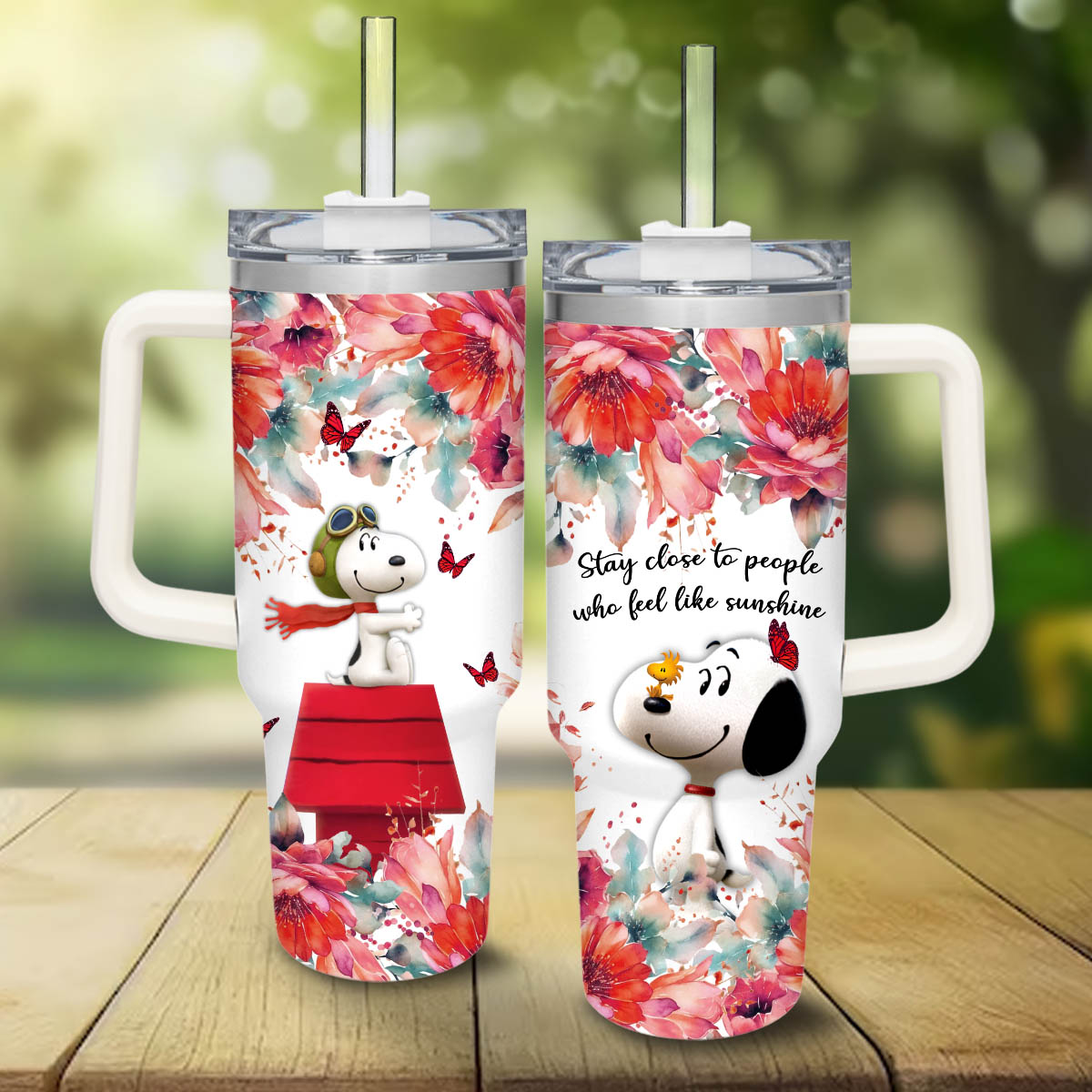 Snoopy Peanuts Cartoon Custom Stanley Cup 40 oz 30 oz Tumbler With HandleTVC2301830