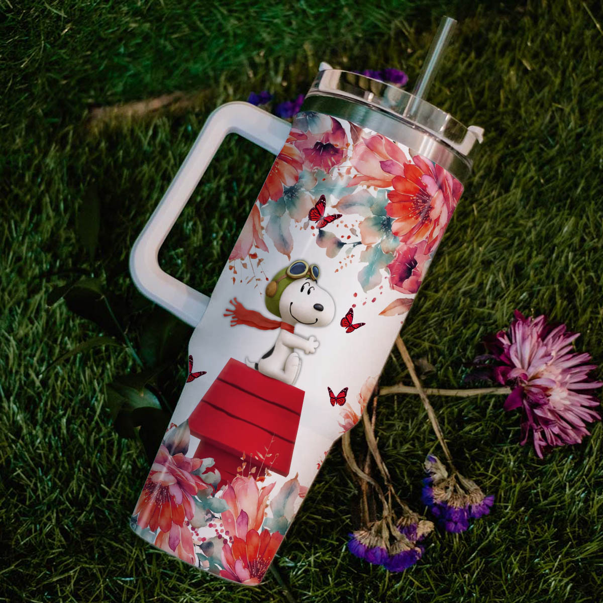 Snoopy Peanuts Cartoon Custom Stanley Cup 40 oz 30 oz Tumbler With HandleTVC2301830 - Image 6