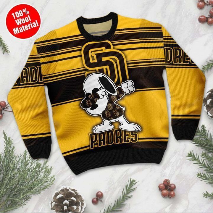 Snoopy San Diego Padres Ugly Christmas Sweater Adult 3D Funny Matching for family