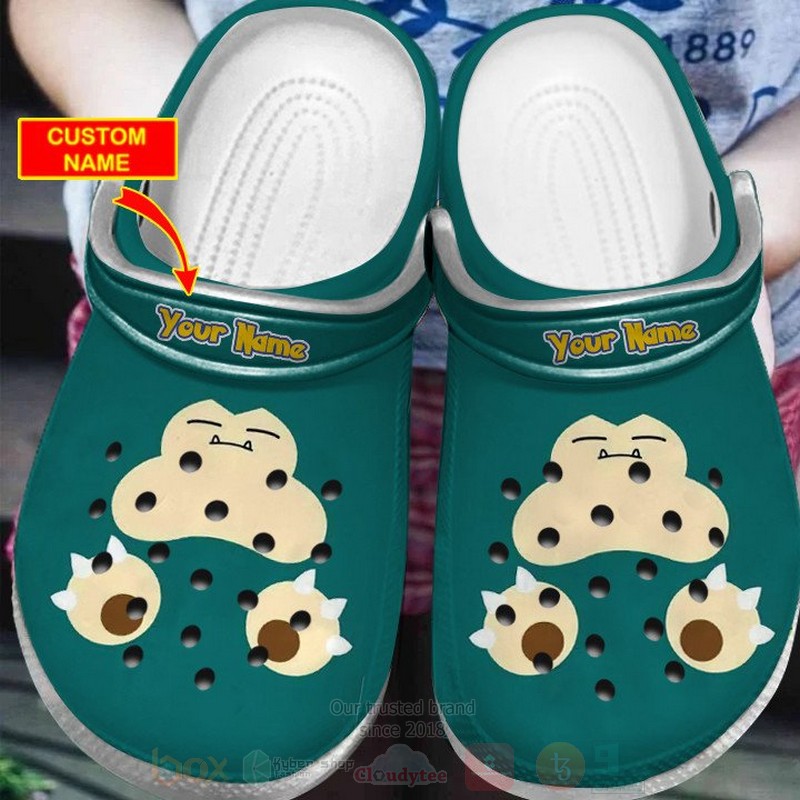 Snorlax Green Pokemon Anime Crocs Crocband Clogs Shoes Comfortable For Men Women and Kids