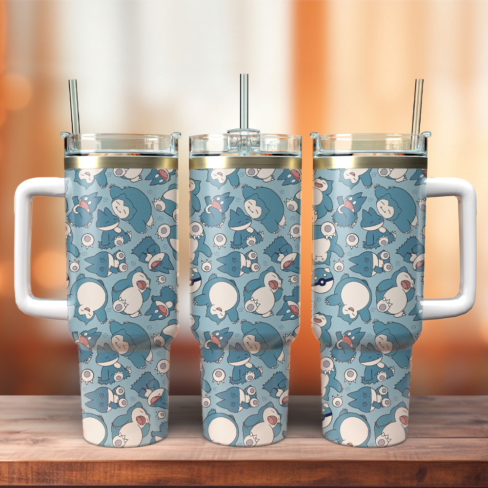 Snorlax Pokemon Anime Christmas Custom Stanley Cup 40 oz 30 oz Tumbler With HandleTVC2301404