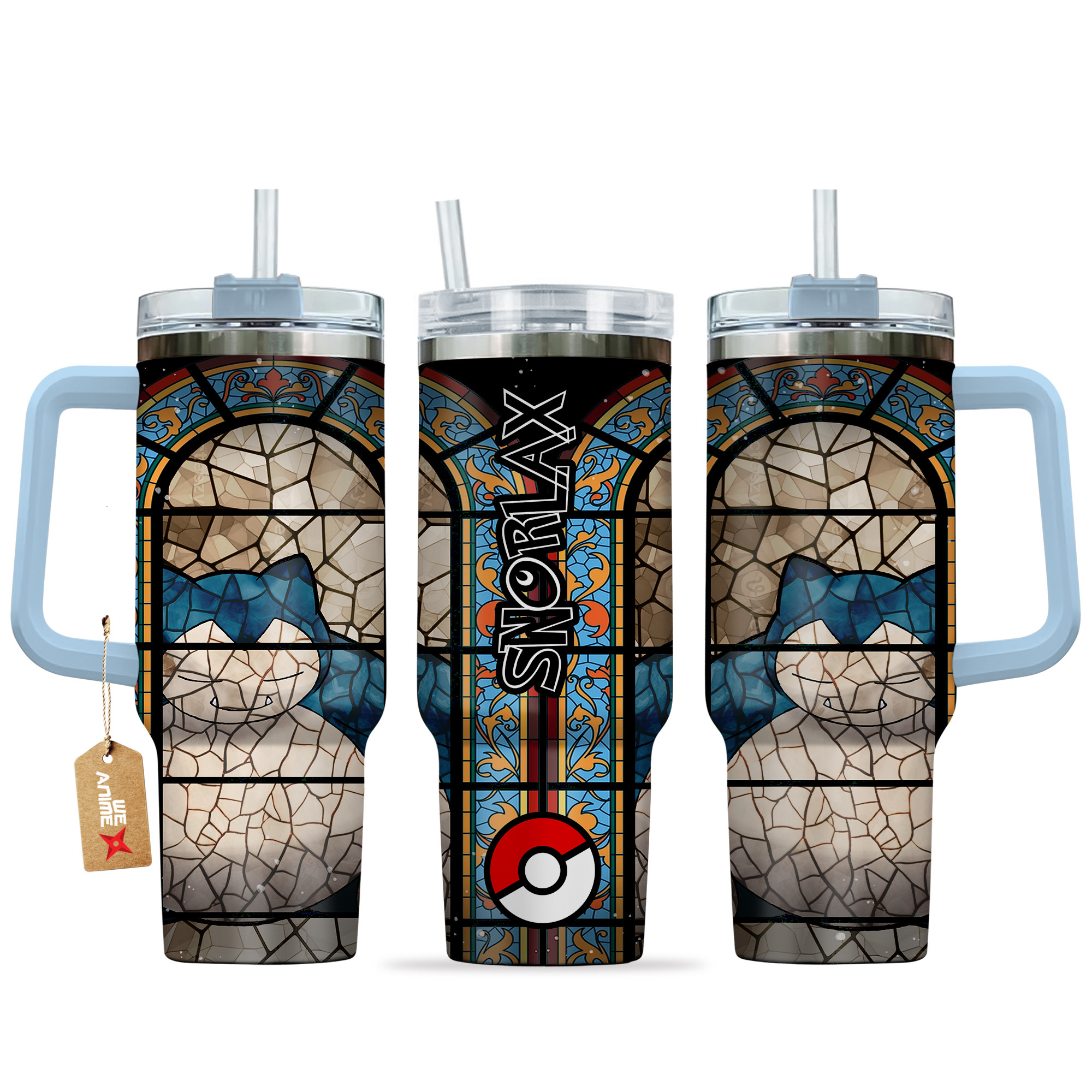 Snorlax Pokemon Anime Custom Stanley Cup 40 oz 30 oz Tumbler With HandleTVC2301135