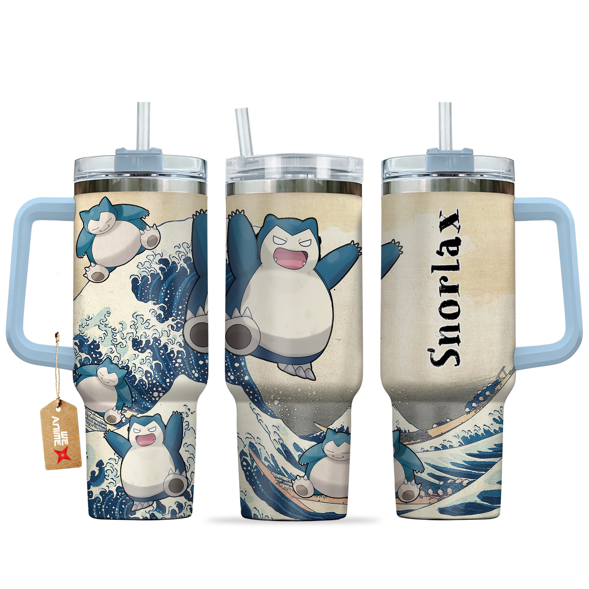 Snorlax Pokemon Anime Custom Stanley Cup 40 oz 30 oz Tumbler With HandleTVC2301138