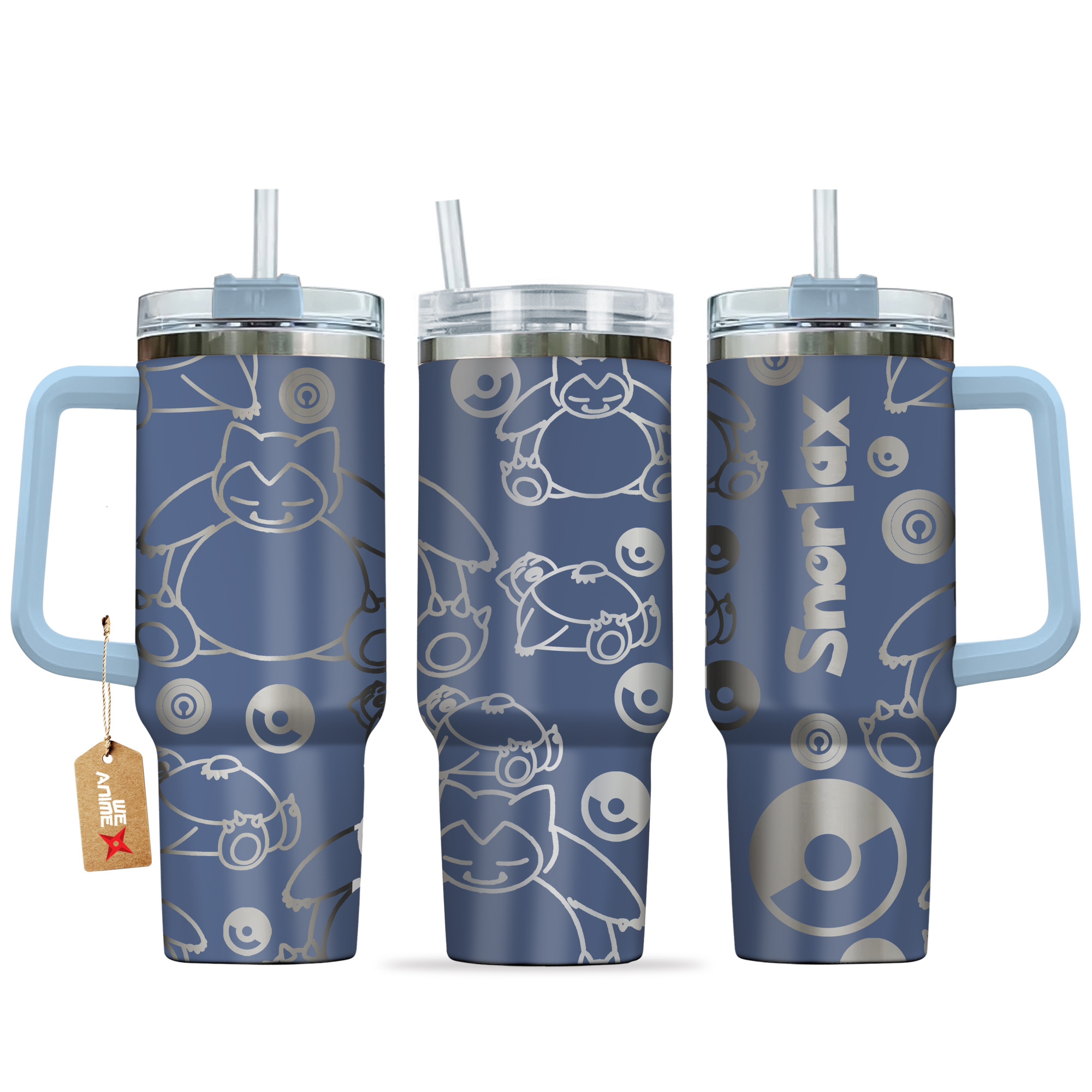 Snorlax Pokemon Anime Custom Stanley Cup 40 oz 30 oz Tumbler With HandleTVC2301142