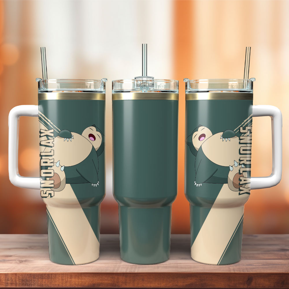 Snorlax Pokemon Anime Custom Stanley Cup 40 oz 30 oz Tumbler With HandleTVC2301252
