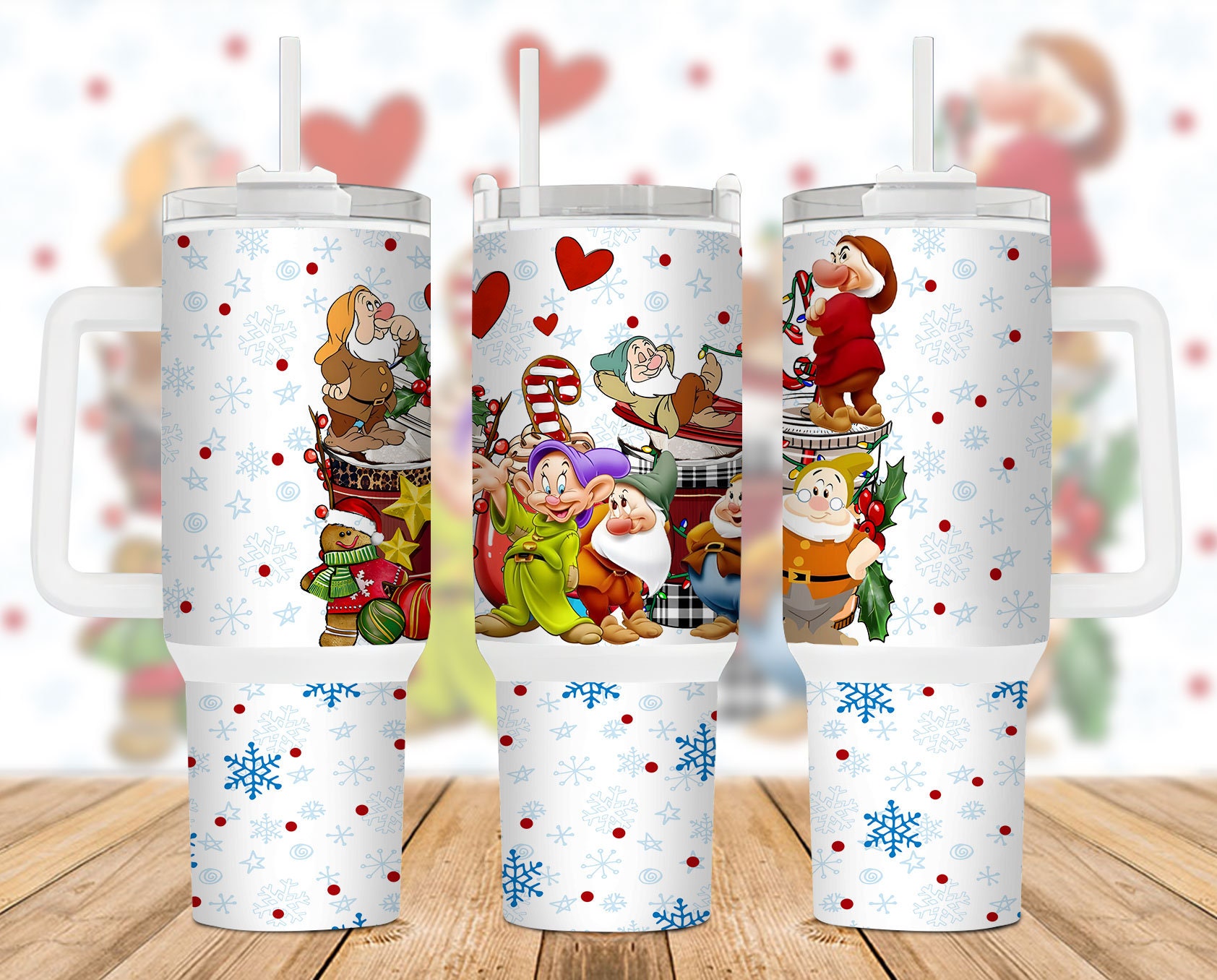 Snow White And The Seven Dwafts Disney Cartoon Custom Stanley Cup 40 oz 30 oz Tumbler With HandleTVC2301889
