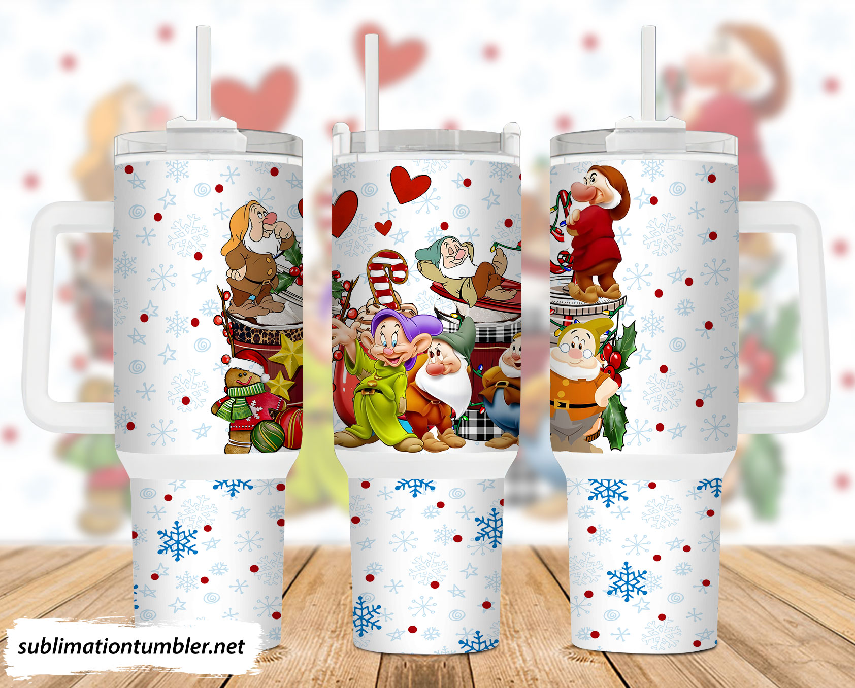 Snow White And The Seven Dwarfs Disney Cartoon Custom Stanley Cup 40 oz 30 oz Tumbler With HandleTVC2301898