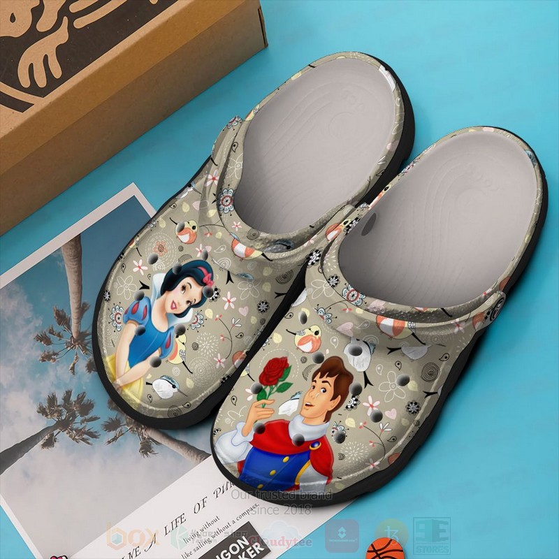 Snow White Cartoon Crocs Crocband Clogs Shoes Comfortable For Men Women and Kids