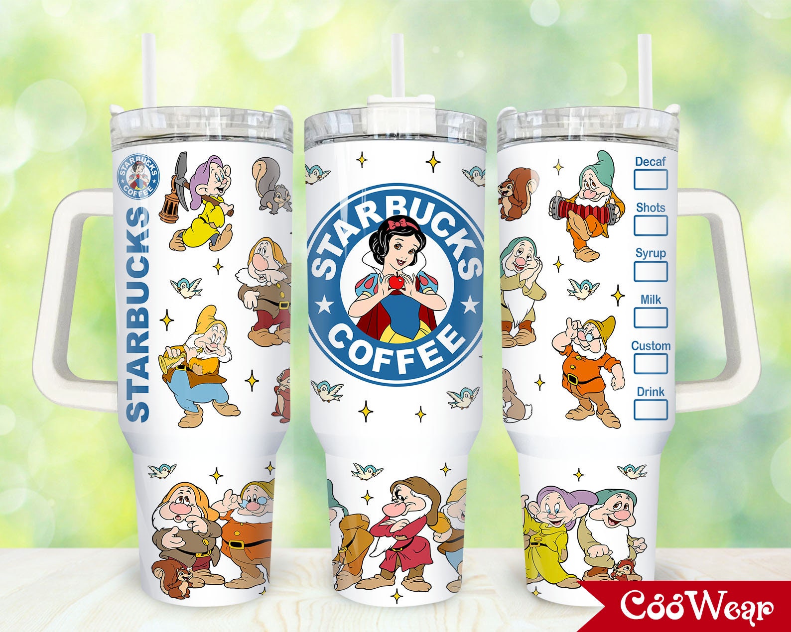 Snow White Disney Cartoon Custom Stanley Cup 40 oz 30 oz Tumbler With HandleTVC2301861