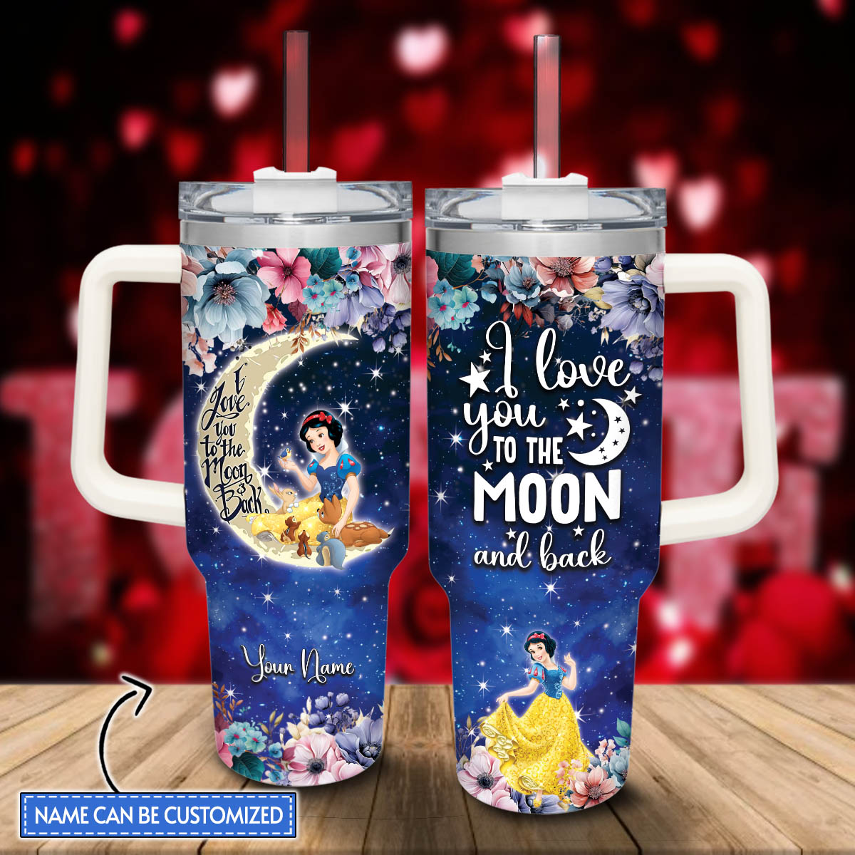 Snow White Disney Princess Cartoon Custom Stanley Cup 40 oz 30 oz Tumbler With HandleTVC2301810
