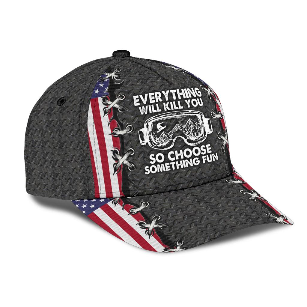 Snowboarding Classic Cap Trucker Hats Custom Hats Gifts For Men & Women