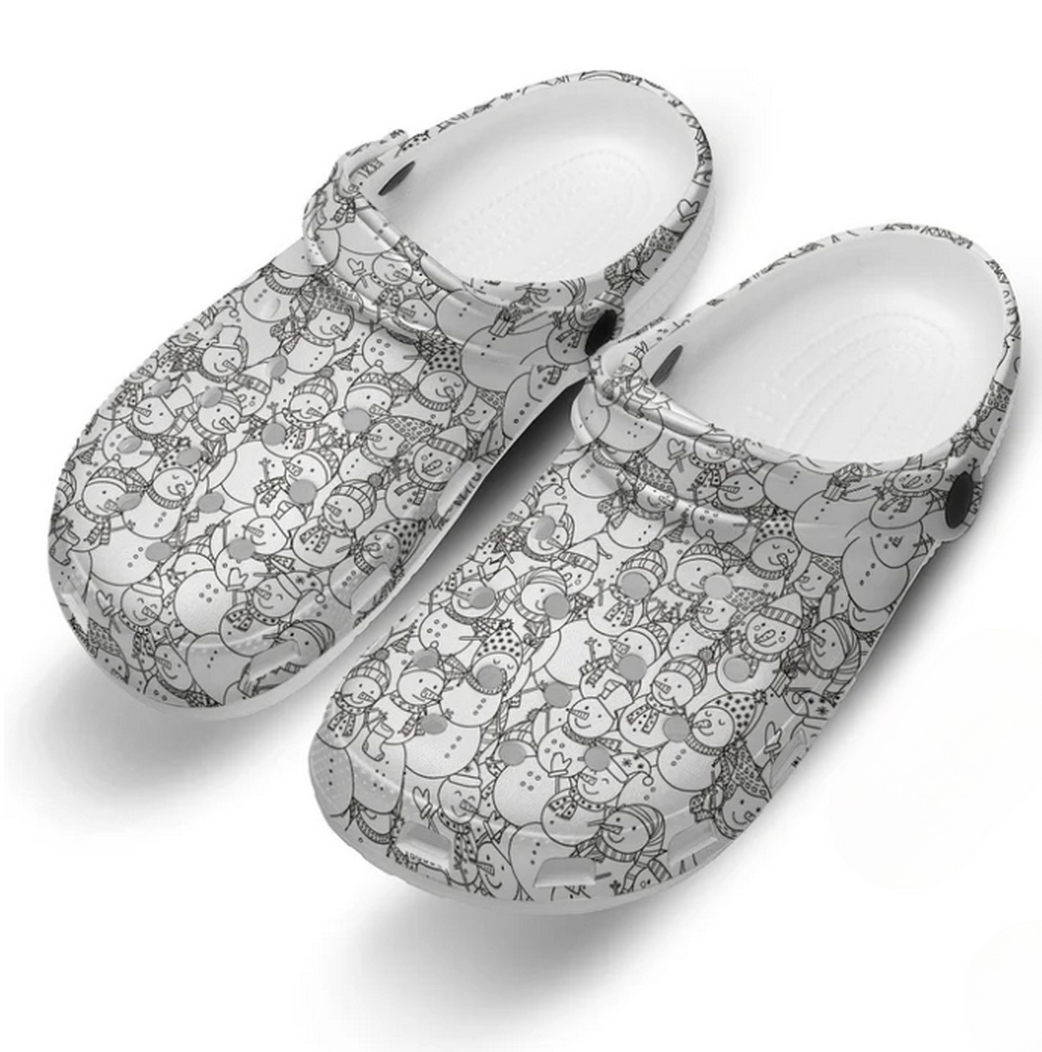 Snowman Christmas Crocs Crocband Clogs Shoes Comfortable For Men Women and Kids