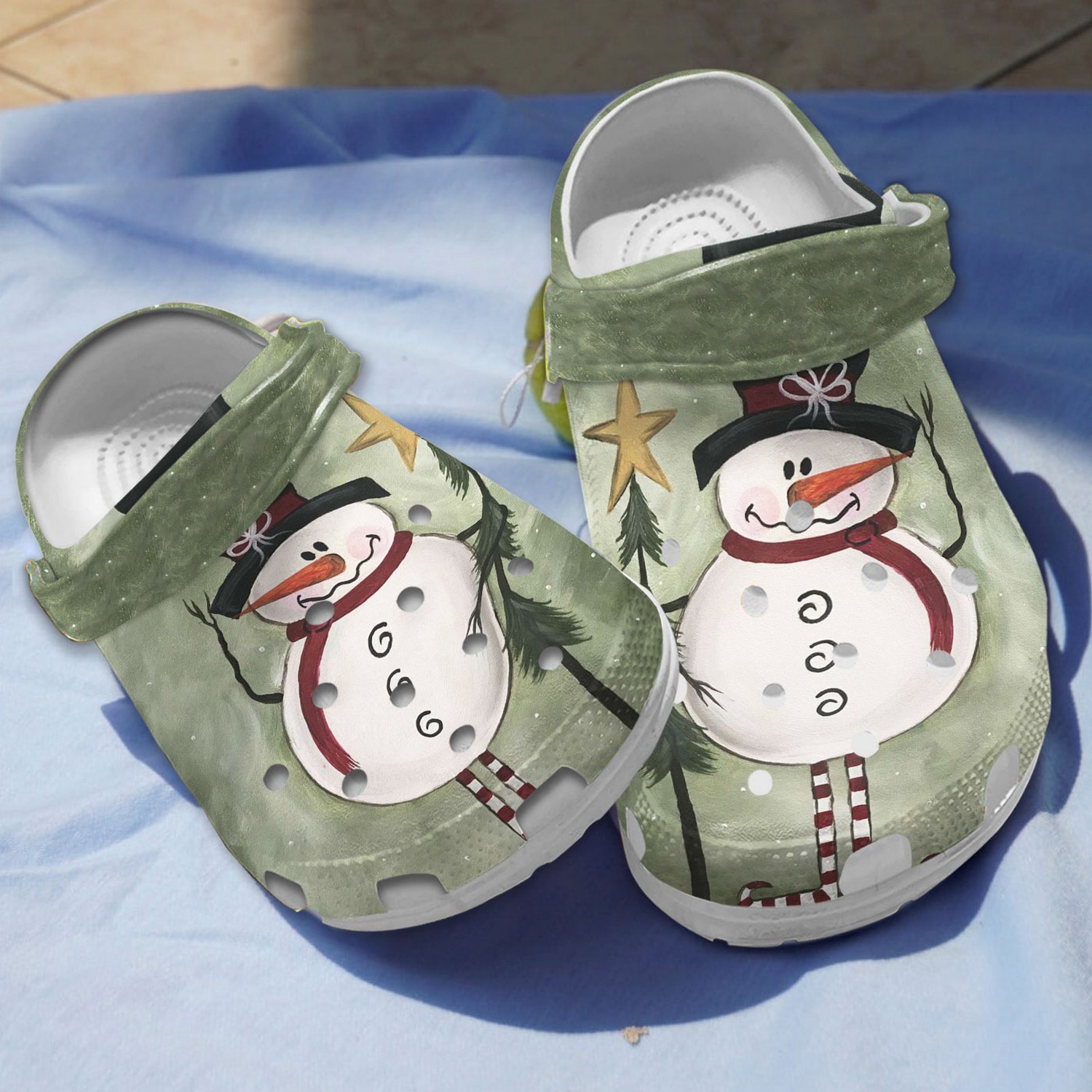 Snowman Christmas Crocs Crocband Clogs Shoes Comfortable For Men Women and Kids