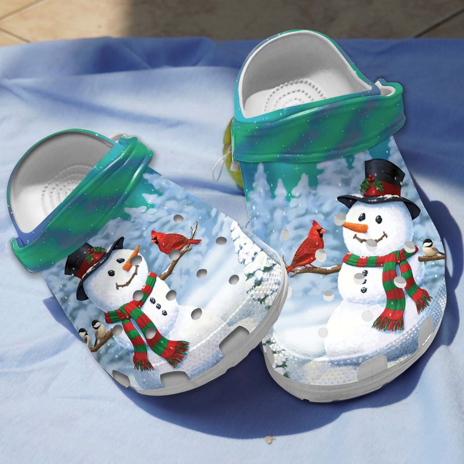 Snowman Christmas Crocs Crocband Clogs Shoes Comfortable For Men Women and Kids