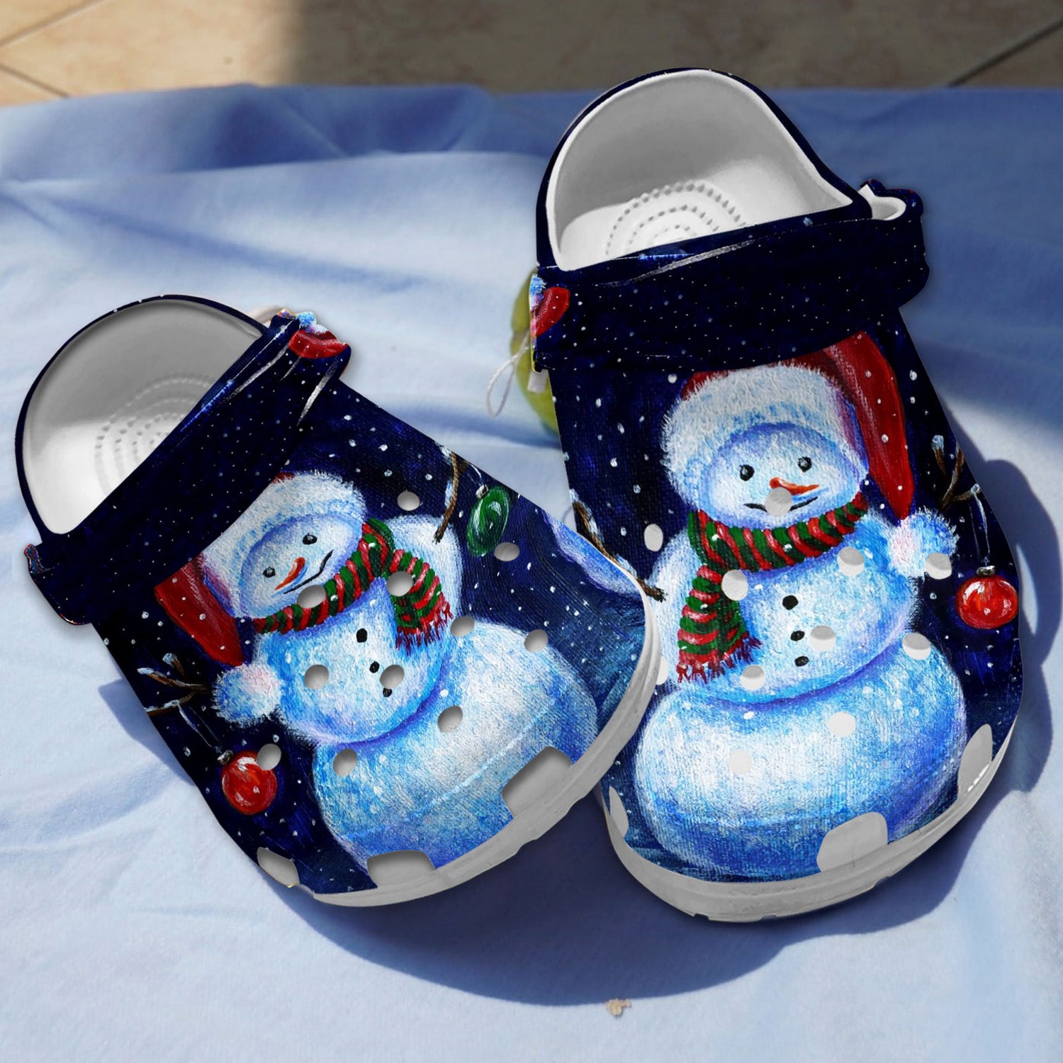Snowman Christmas Crocs Crocband Clogs Shoes Comfortable For Men Women and Kids